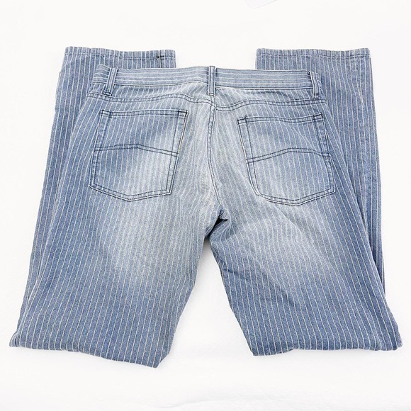 AX Armani Exchange Pinstripe Faded Denim Jeans Straight SZ32 - Picture 5 of 8